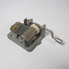 CARILLON MUSICALE A MANOVELLA IN METALLO SANKYO JAPAN VINTAGE MUSICA COMPLEANNO