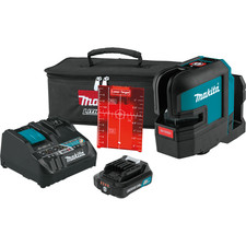 Makita SK105DZ  Livella Laser 2 LINEE ROSSO con BATTERIA 2AH + CARICATORE DC18RE