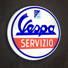 VESPA SERVIZIO LED LIGHT SIGN