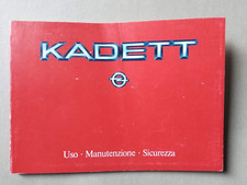 OPEL KADETT LIBRETTO USO E MANUTENZIONE EDIZIONE 03/1984   (410)