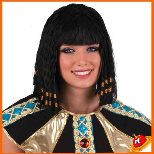 Parrucca regina cleopatra - parrucca, nera