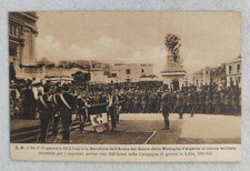 cartolina reggimentali genio medaglia bandiera re savoia roma 1913 formato picco