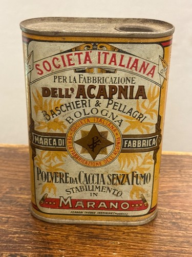 Scatola latta polvere - scatola,