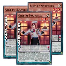 CHEF DE NOUVELLES 3x • Comune • DUAD IT023 • 1Ed • Yugioh! • ANDYCARDS