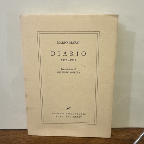 Mario mafai diario 1926 - mario,