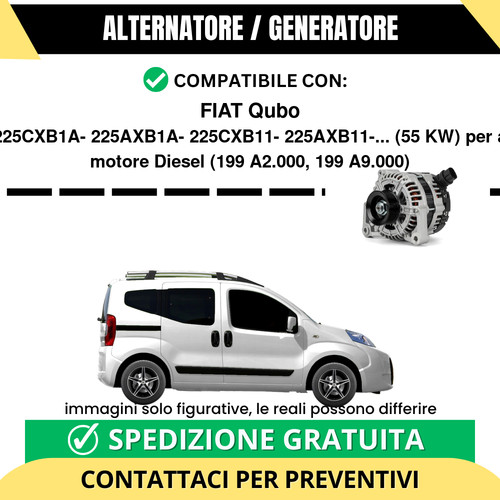 Alternatore fiat qubo d - alternatore,