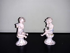 2 STATUETTE ANGIOLETTI CAPODIMONTE nuovi