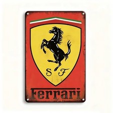 Insegna Targa Vintage Ferrari