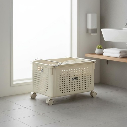 Cesto bucato con ruote - cesto,