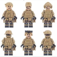 Confezione Soldatini Minifigures Militari Mattoni Personalizzati (6 Soldatini con Accs)