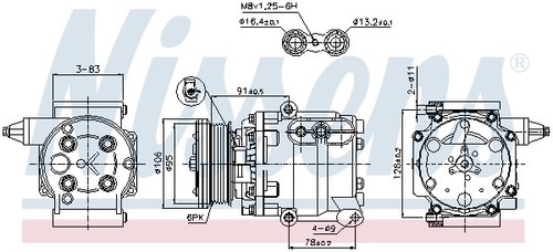 89358 nissens compressore - 89358,