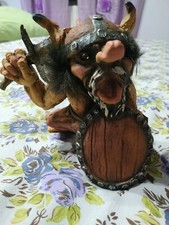 TROLL NYFORM 013 VICHINGO CON ELMO ORIGINALE COLLEZIONE NORVEGESE PORTAFORTUNA 