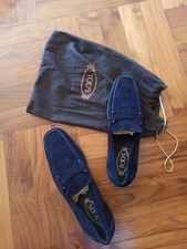 Mocassino TOD'S blue Camoscio