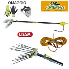 Pettine elettrico a batteria 12V LISAM SWING abbacchiatore olive cavo + omaggi