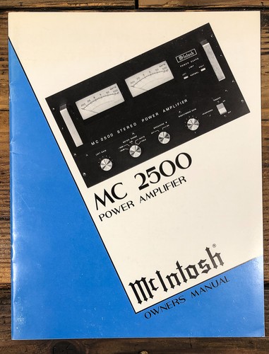 Amplificatore mcintosh 2500 - amplificatore, mc