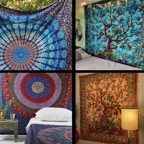 Arazzo indiano hippie mandala - hippie,