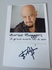 ENRICO RUGGERI AUTOGRAFO