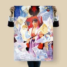 Poster Street Fighter Zero 2 | Rara Capcom Art | Ryu Ken Akuma Stile Anime