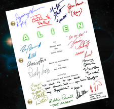 Alien Script Signed, Autograph