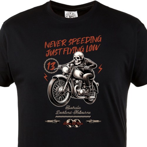 Shirt uomo moto - t-shirt, teschio