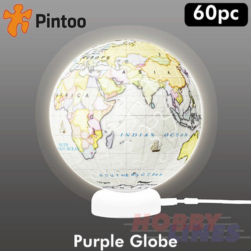 Puzzle mappamondo viola - viola, 3"