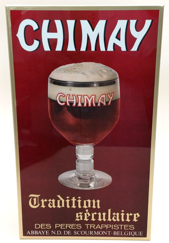 Chimay birra targa insegna - chimay,
