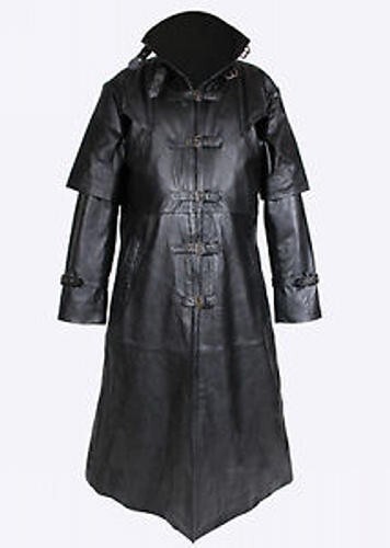 Trench coat uomo vera pelle