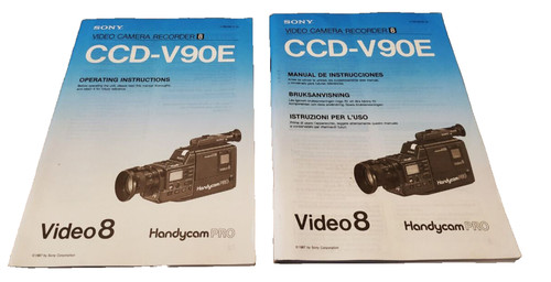 Sony ccd v90e - ccd-v90e, manuali