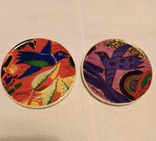 CORNEILLE GUILLAUME  2  PIATTINI  IN  CERAMICA  FIRMATI.