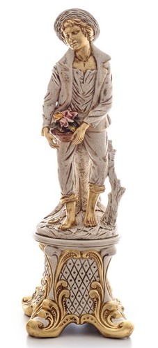 Contadino moro statua avorio - statua,