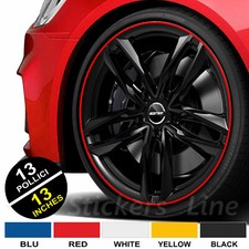 Strisce Auto adesive adesivi cerchi CATARIFRANGENTI™ 6 mm 13" wheel rim stickers