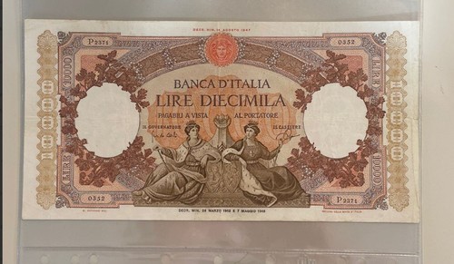 Banca italia banconota - d',