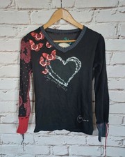 Desigual camicia da donna S 36 maglia a maniche lunghe maniche a maglione...