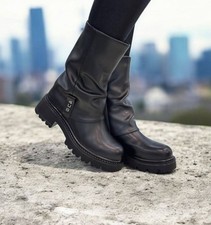 4US CESARE PACIOTTI ANFIBIO NERO STIVALETTI DONNA 4BX122 BIKER INVERNO 2025 2026