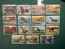 DINOSAURI COLLEZIONE CARTE / FIGURINE CARTONATE Anni 70 Semicompleta