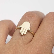 Anello Hamsa Lucido In Oro