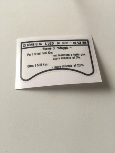 Swm rodaggio stickers adesivi - swm,