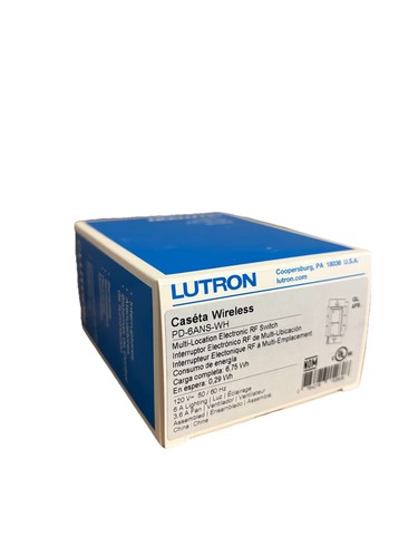 Lutron caseta 6ans wh - lutron, pd-6ans-wh