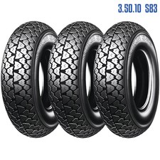 KIT 3 PNEUMATICI COPERTONI MICHELIN S83 3.50-10 59J PER VESPA PX 125/150/200
