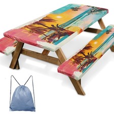 Picnic Table Cover with Bench