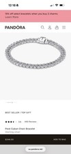 Pandora pavé cuban chain - pandora,