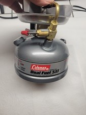 Stufa da campeggio Coleman 533 doppia alimentazione con custodia data 92 EXC COND 
