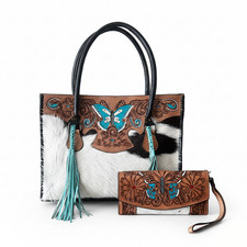 Borsa tote western in pelle