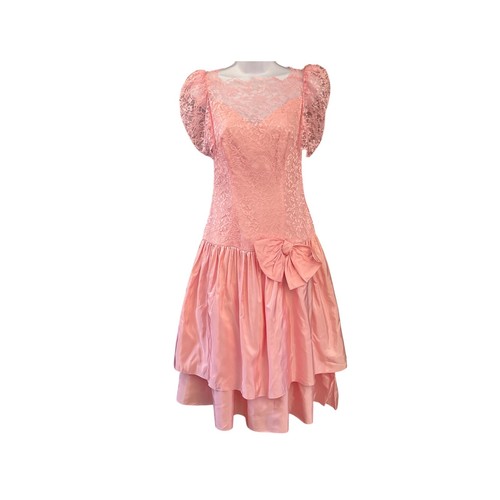 80s bridal originals lace prom - 80s,