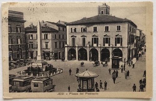 Cartolina jesi piazza - cartolina,