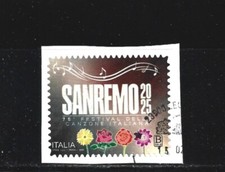 2025-ITALIA- FESTIVAL DI SANREMO -1 VALORE USATO .