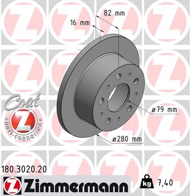 Zimmermann 180 3020 disco - zimmermann, 180.3020.20