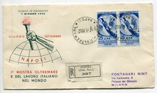 Esposizione di Oltremare Coppia su Busta Venetia Racc.