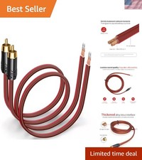Gold-Plated RCA to Bare Wire