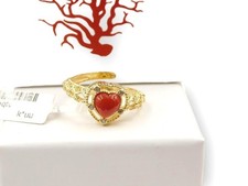 Anello dI Corallo pietra in